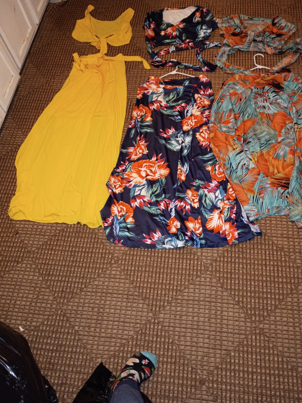 SHEIN Yellow Tie-Front Maxi Dress — Bright Yellow